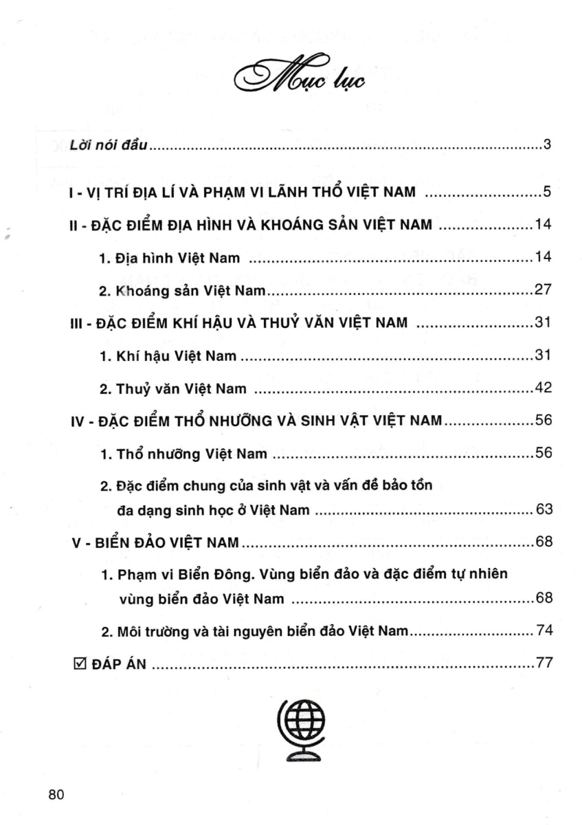 TRẮC NGHIỆM ĐỊA LÍ LỚP 8 (Dùng chung cho các bộ SGK hiện hành)